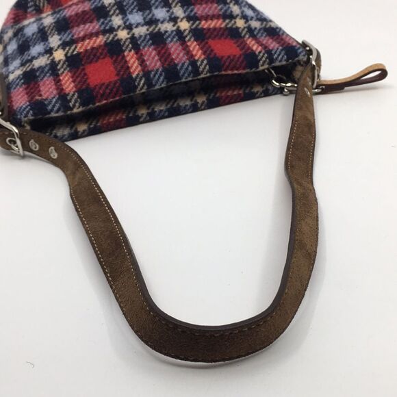 Vintage Y2K Coach Holiday Plaid Wool Mini Bag - Picture 9 of 17